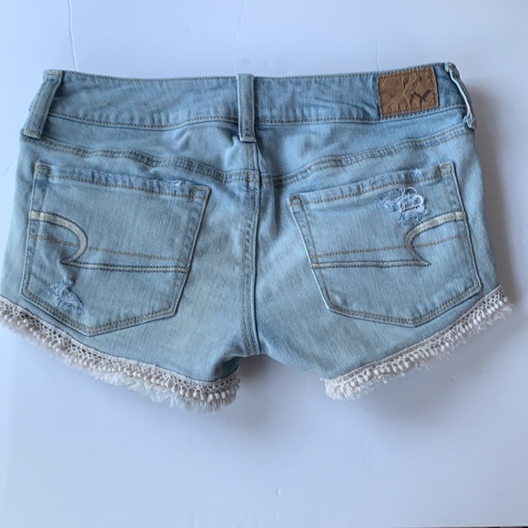 American Eagle AEO pom pom fringe distressed 2 - Picture 6 of 9